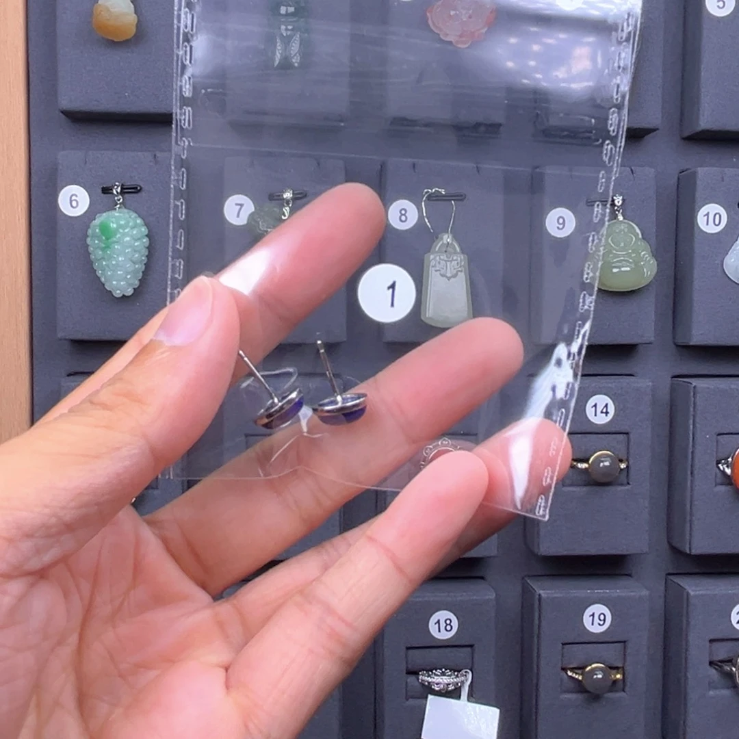 银S925镶嵌青金石耳饰谁****样