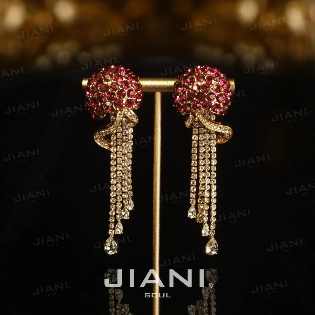 合金耳饰 JIANI【19世纪油画艺术鬼才“深海邂逅水母”收藏系列】耳饰