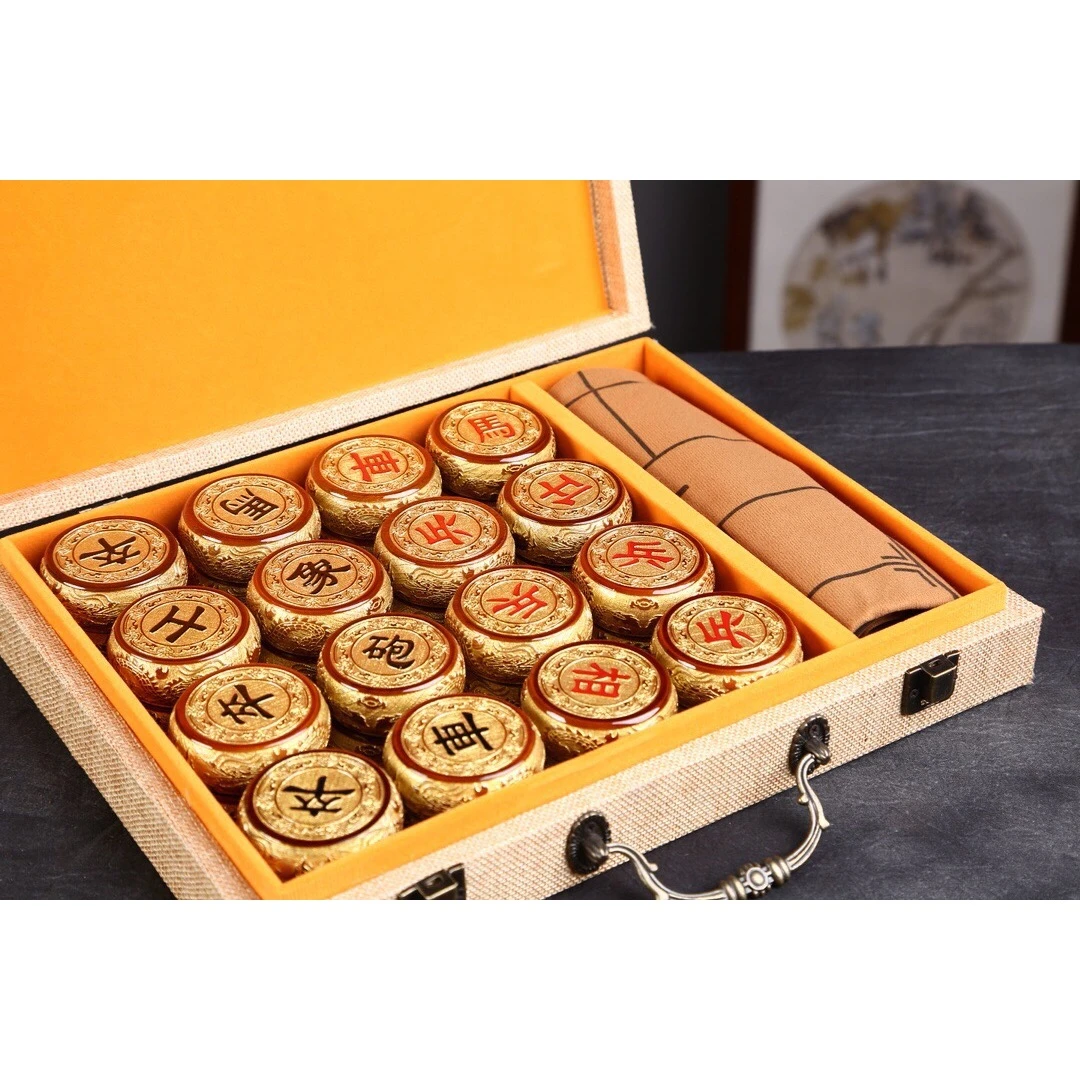 A402-精品手把件-0105象棋比赛中国象棋象棋棋盘jj象棋螺钿大号