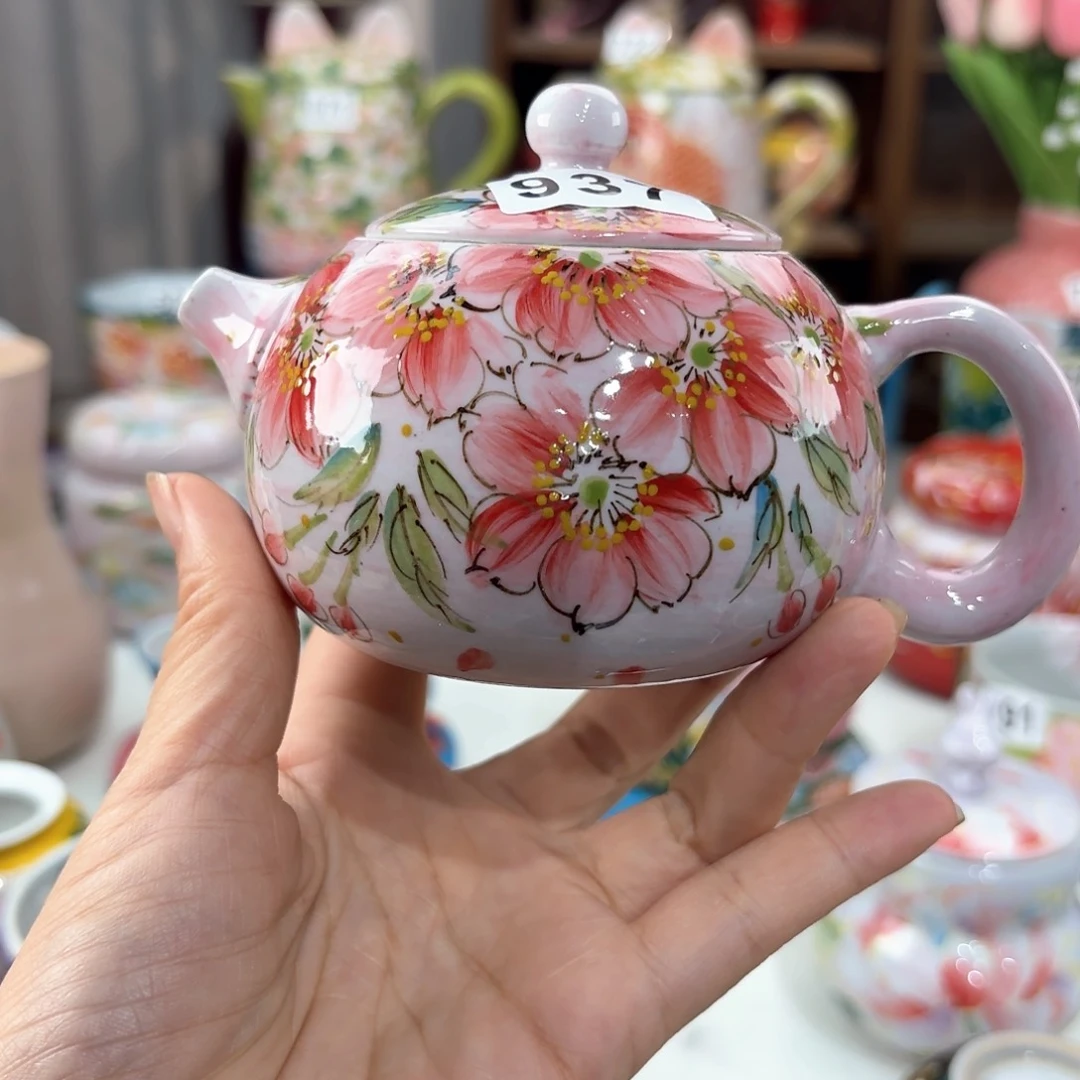 景德镇手绘高温釉下彩陶瓷茶具