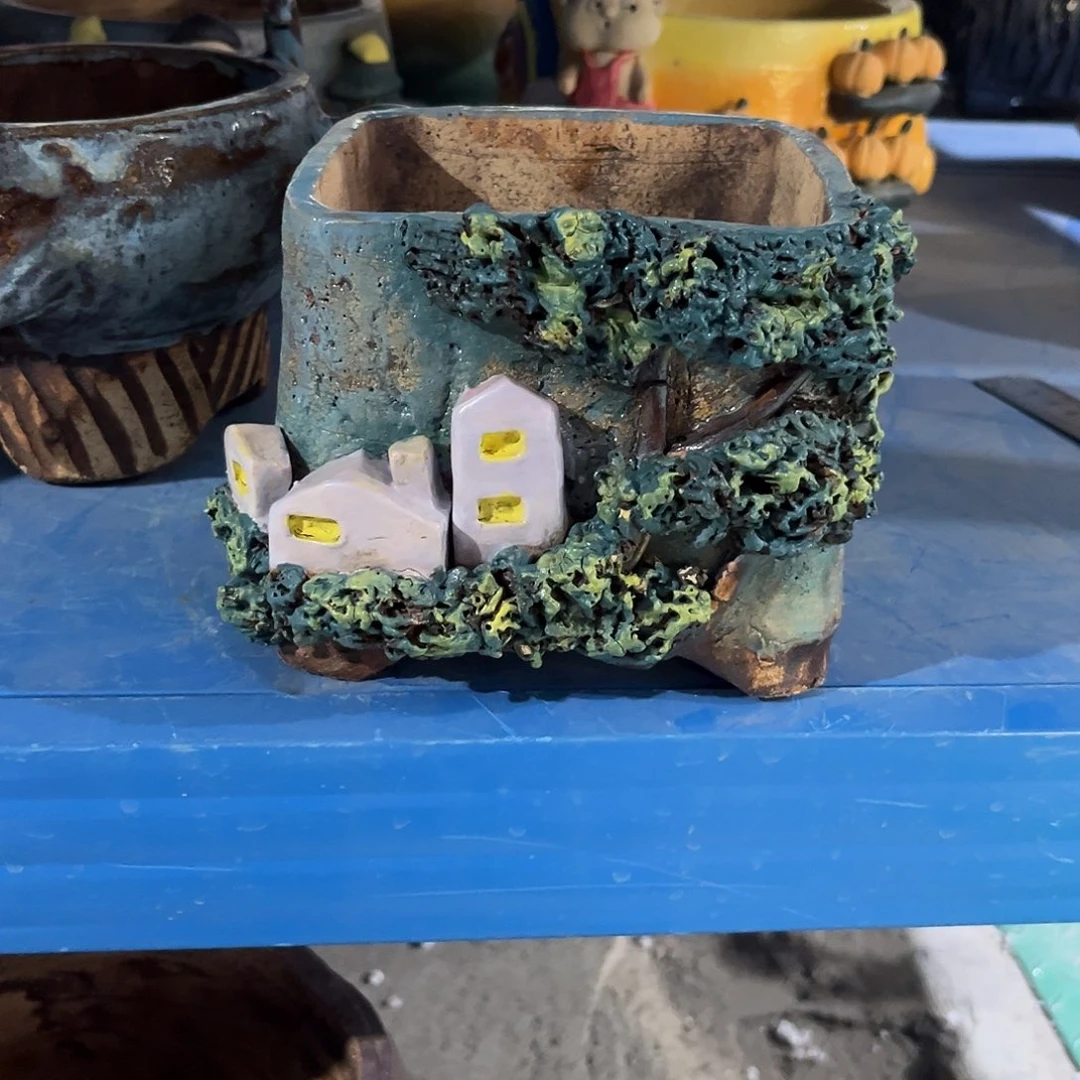 11 号陶然花器手工花盆