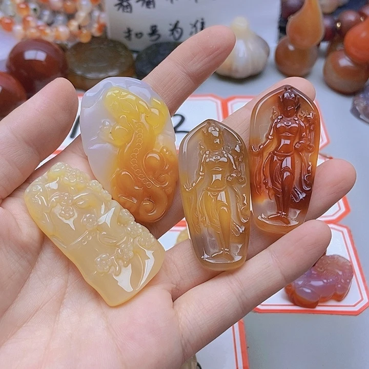 【闪购商品】未镶嵌玛瑙/玉髓珠宝半成品双***