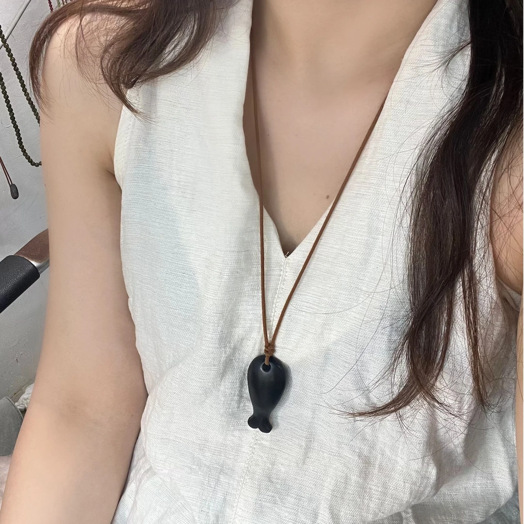 【万年和田玉雕作小鱼，佑生活富足有余】和田玉小鱼