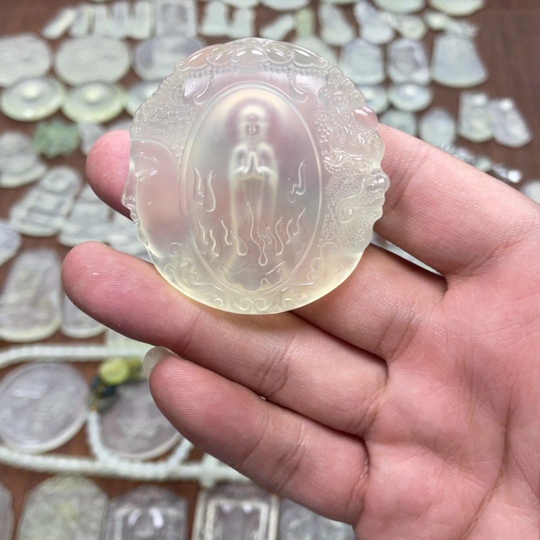 蛇纹石玉未镶嵌多样性随机发一爱****心
