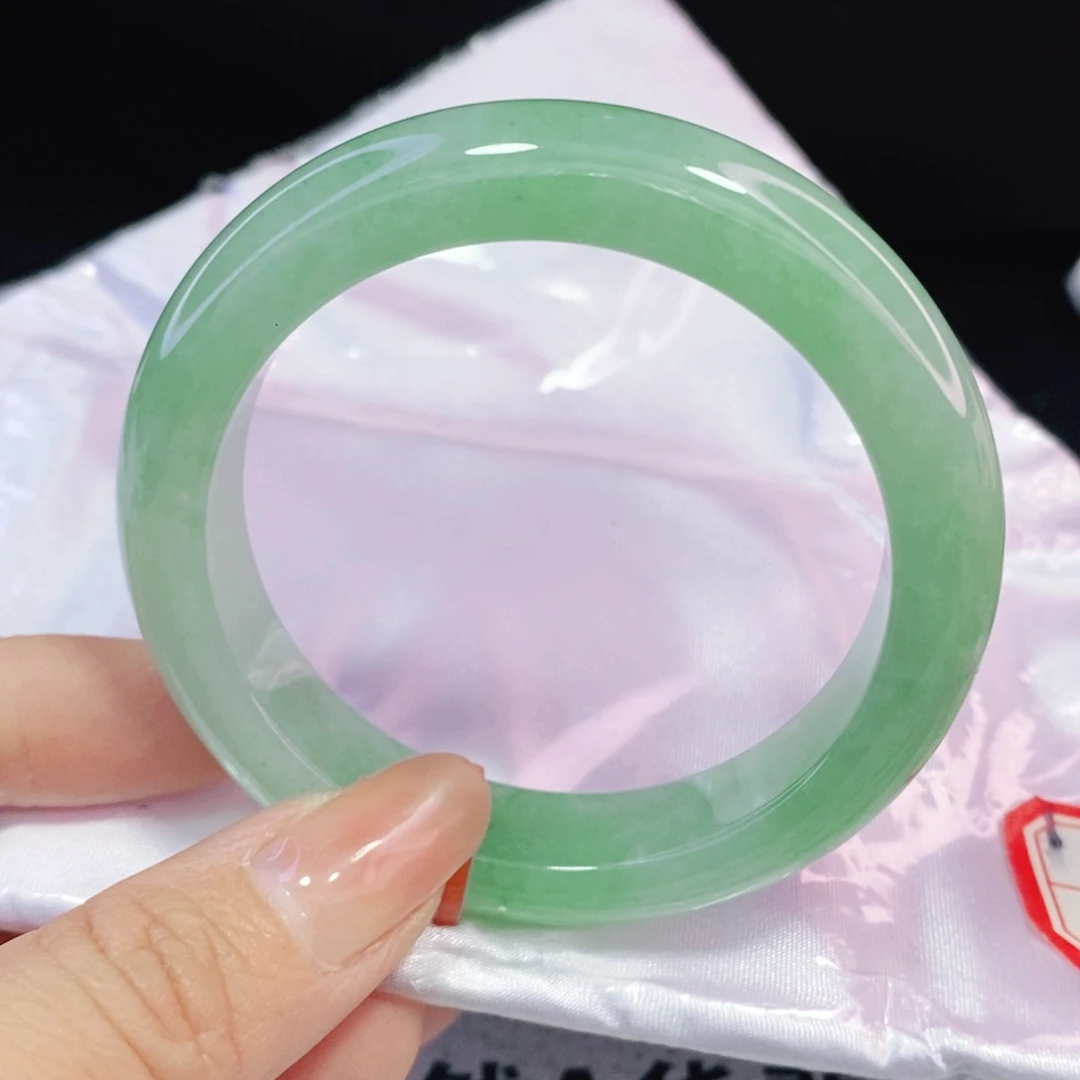 未镶嵌手镯翡翠52.5正圈