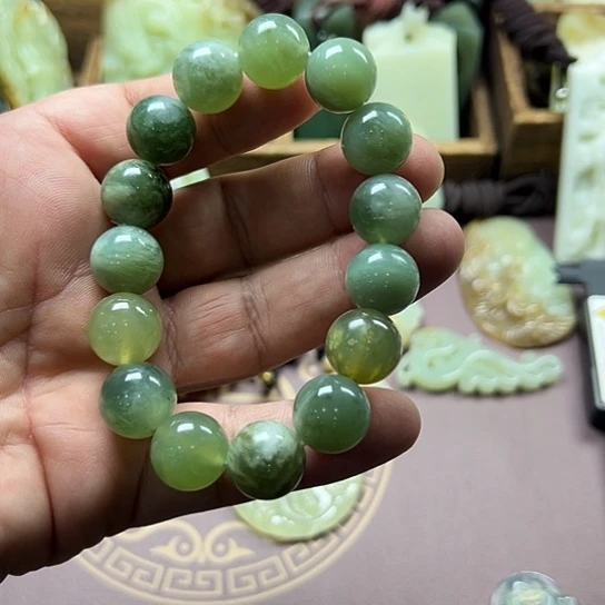 蛇纹石玉未镶嵌戒指