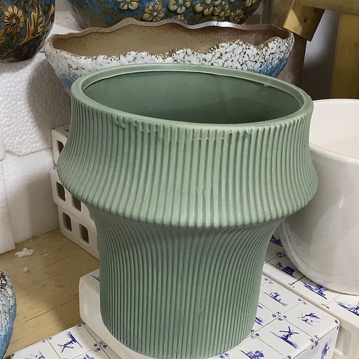 陶摆件陶盆有孔 瑕疵介意勿拍