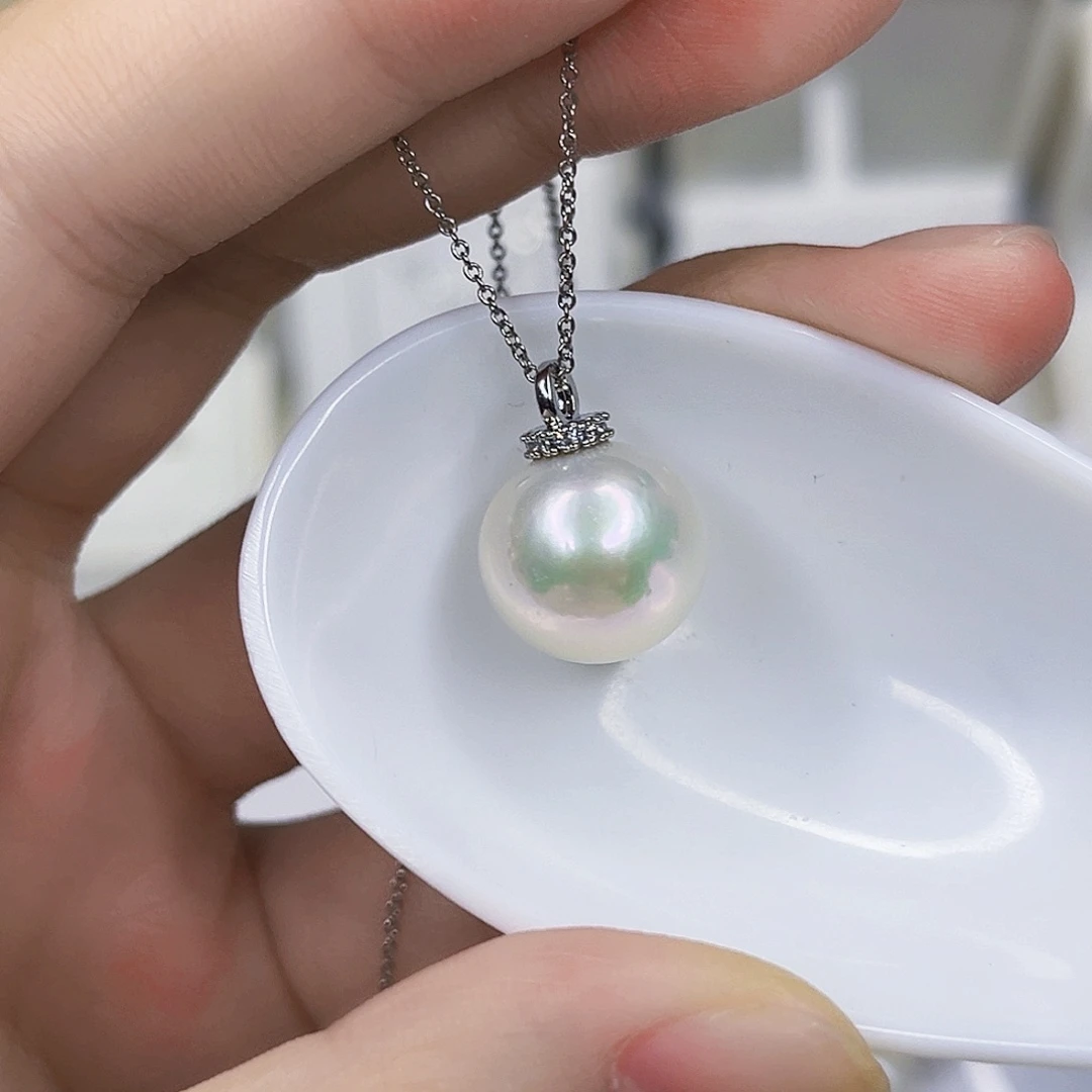 合金淡水珍珠吊坠(赠链)