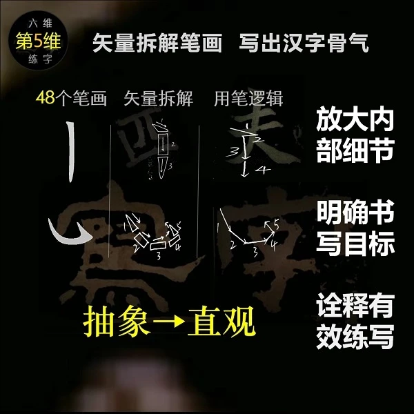 汉字第5维-矢量拆解基本笔画篇（含专属会员）