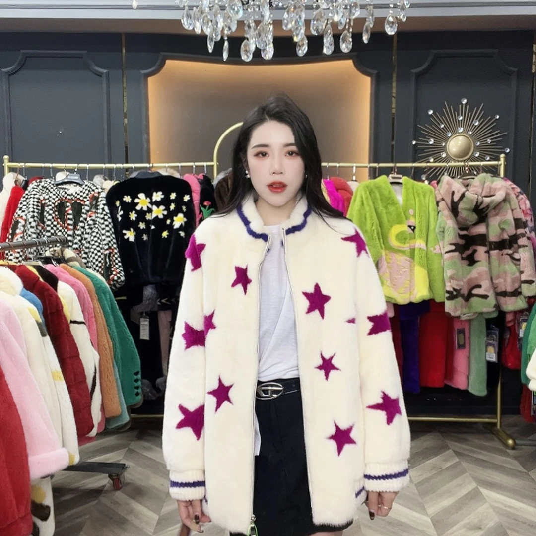 冬季新款时尚水貂绒绒