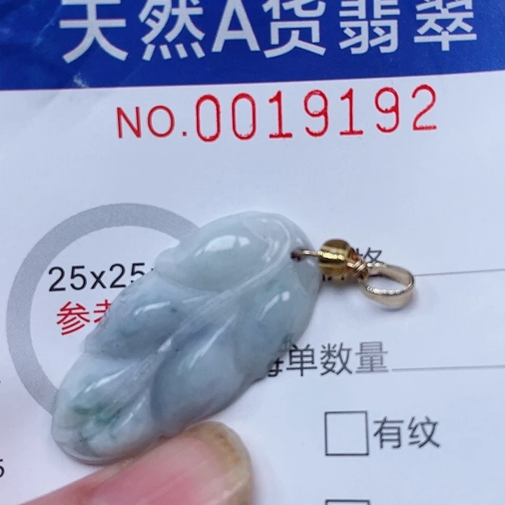 翡翠未镶嵌吊坠(赠链)