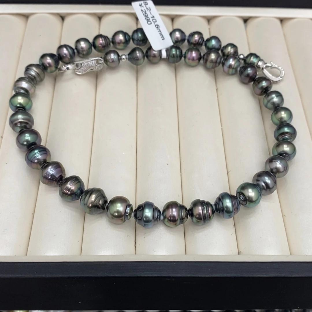 海水珍珠颈饰未镶嵌钱*多大溪地项链8.2-10.6 潘