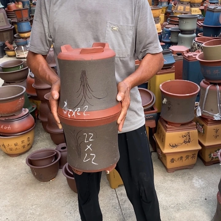 紫砂花盆紫砂花盆