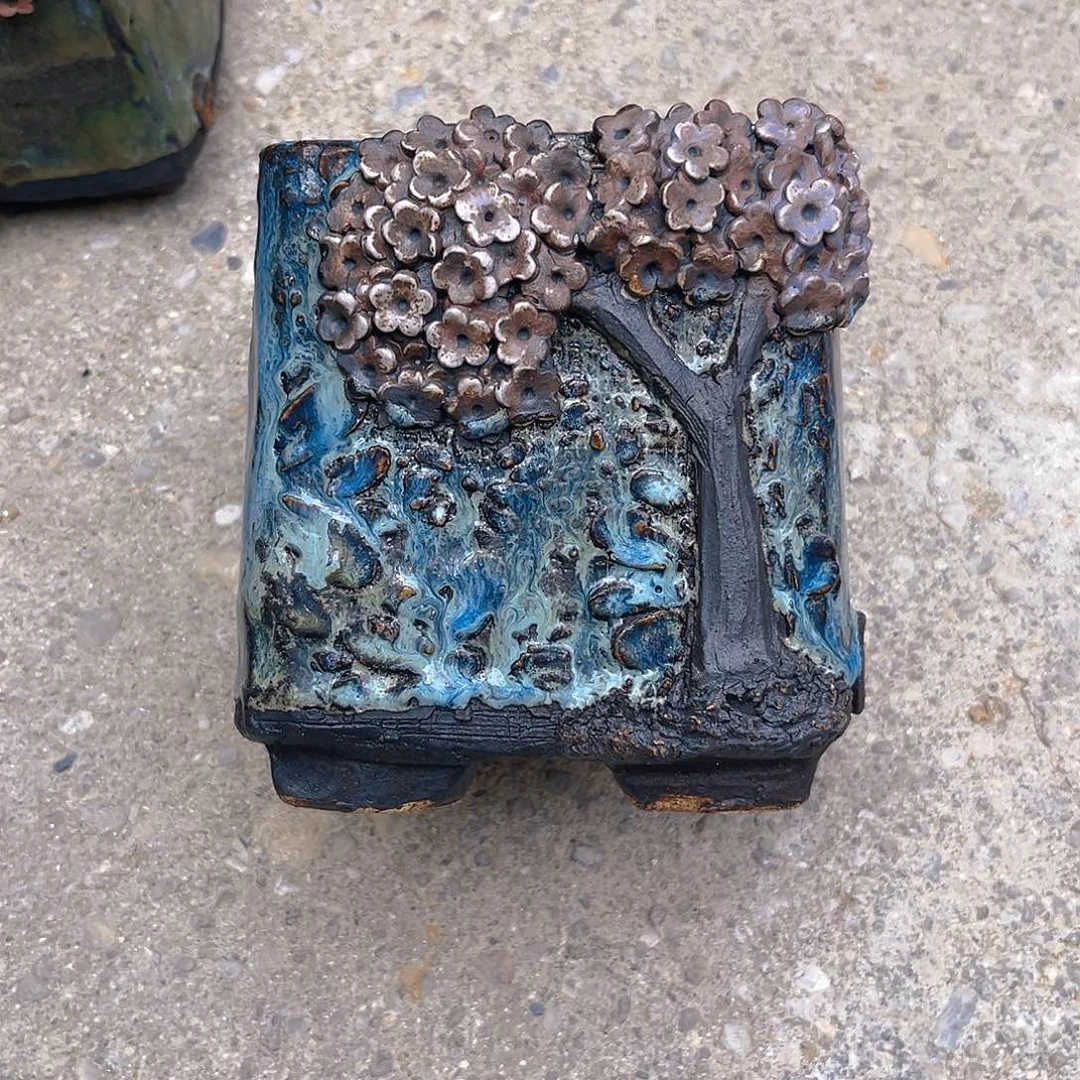 陌***路微瑕6 号陶然花器手工花盆