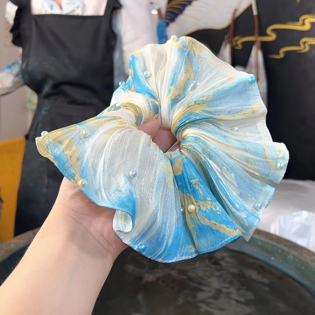 774珍珠精品圆发圈手作