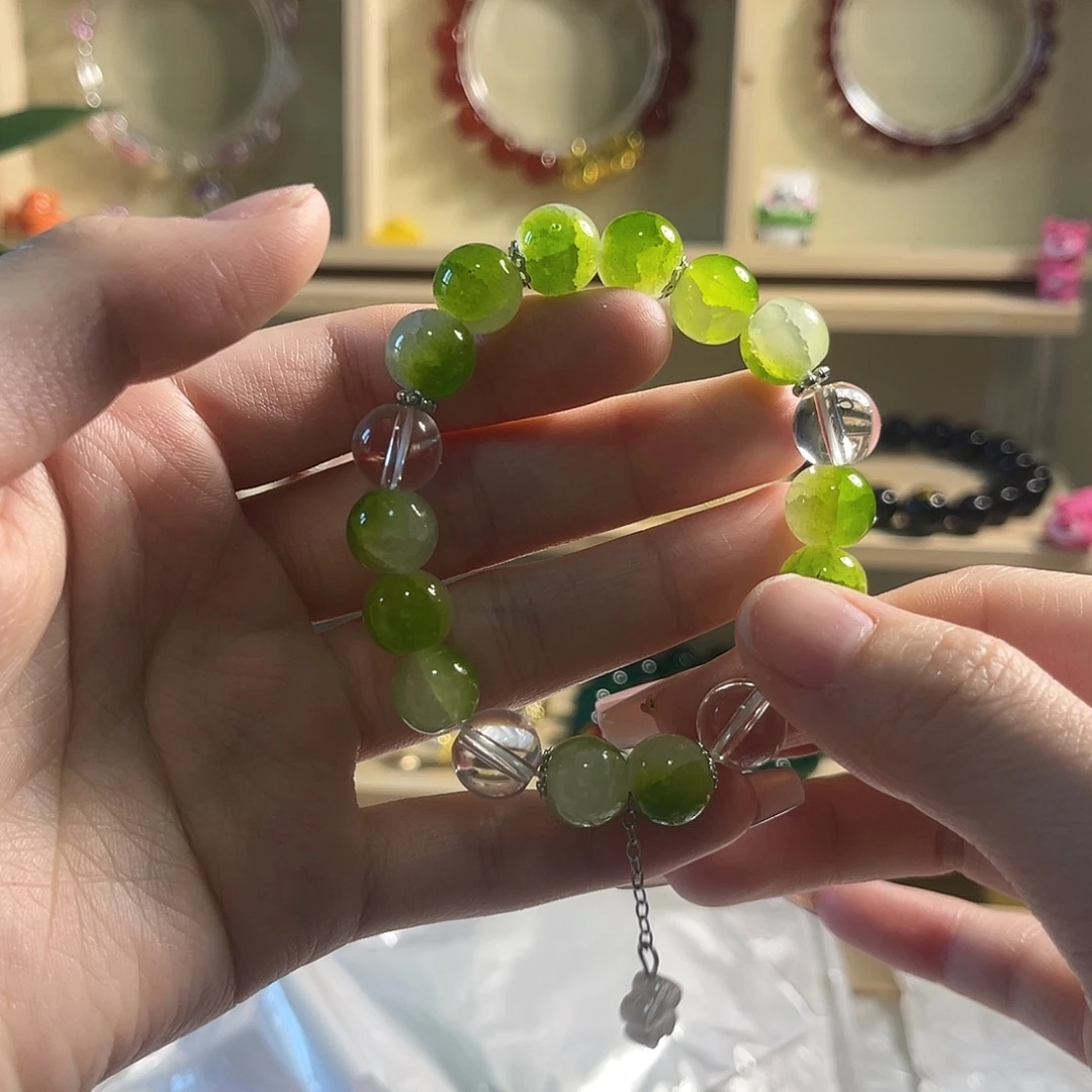 绿色小清新手串直播专属价格