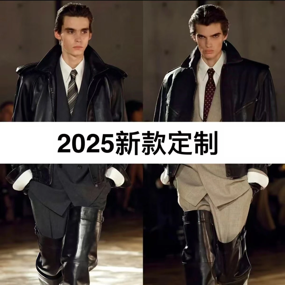 N1 002秋季新款商务撞色休闲休闲百搭日常时尚气质潮流拼接长裤