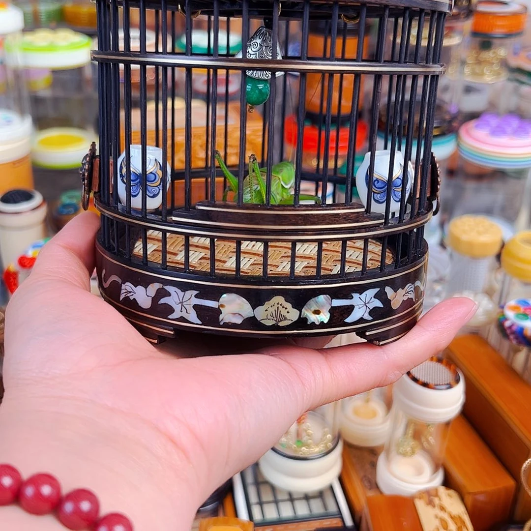 木乌木贝壳大圆笼➕瓷罐➕翡翠绿锅锅