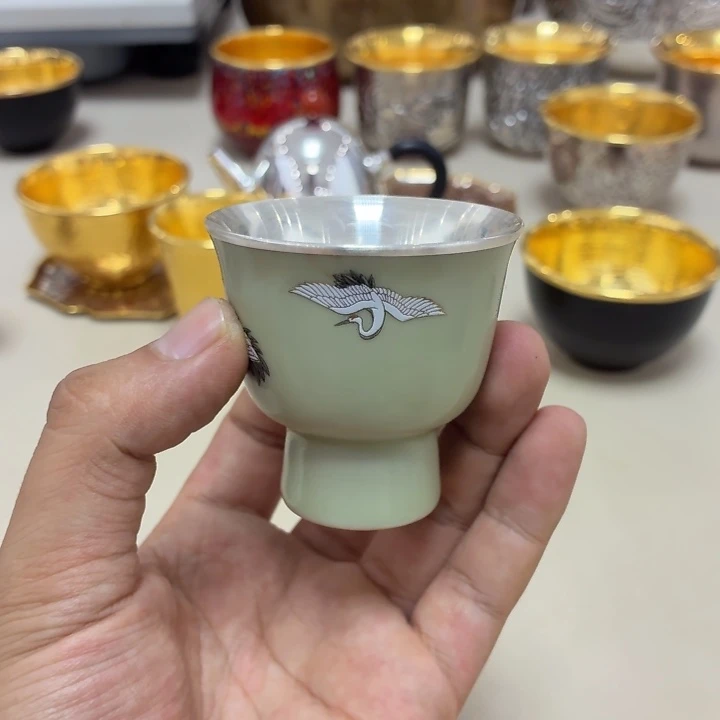 李小鹤瓷包银主人杯