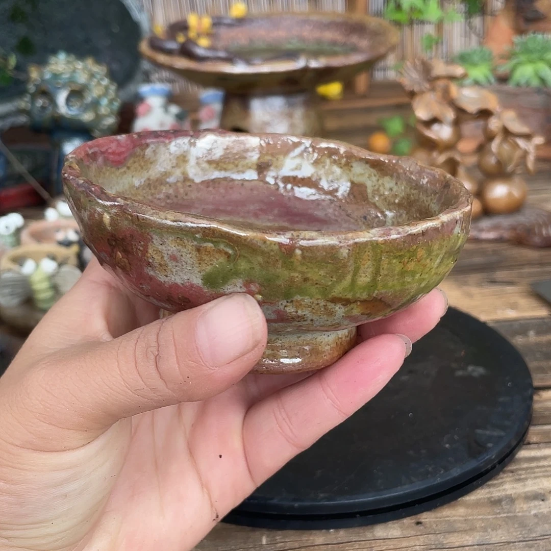 酸***枣国庆福利手工粗陶花盆