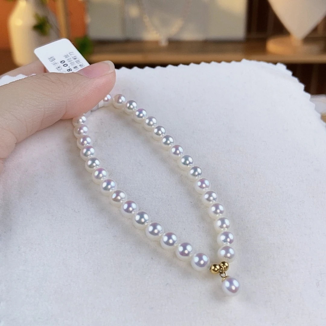 淡水珍珠手绳银S925镶嵌
