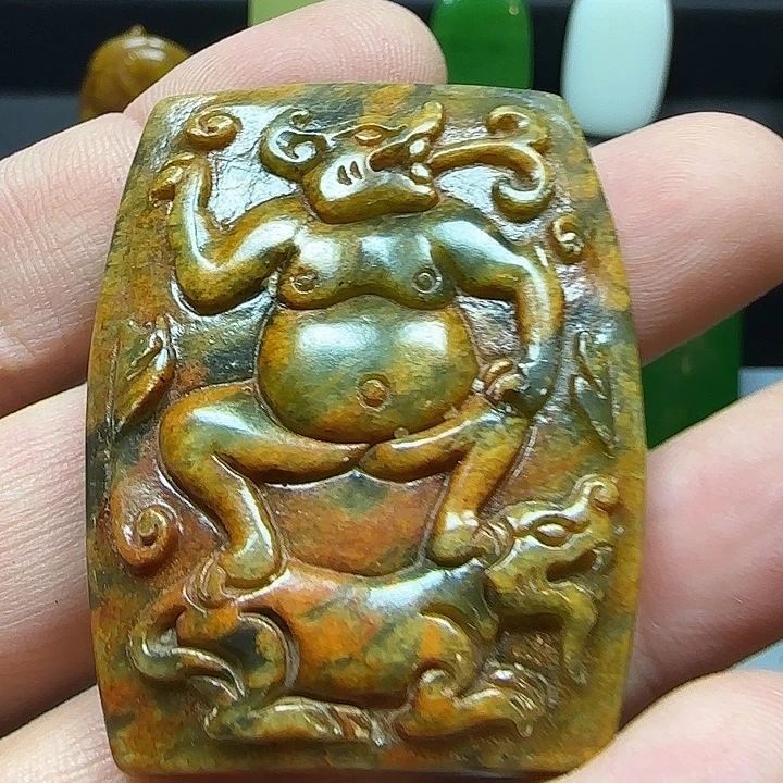 和田玉未镶嵌挂件