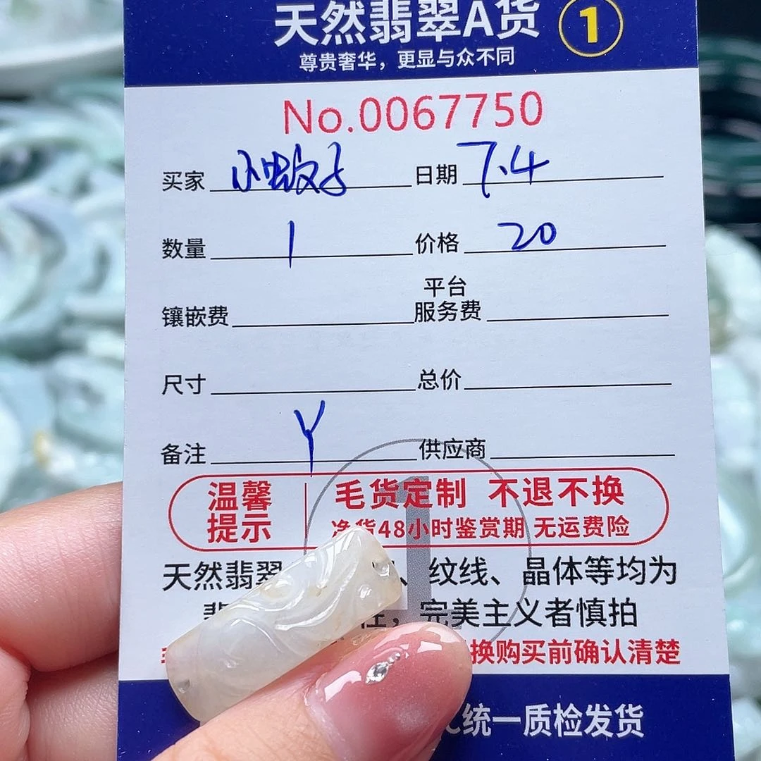 翡翠未镶嵌颈饰༺***༻