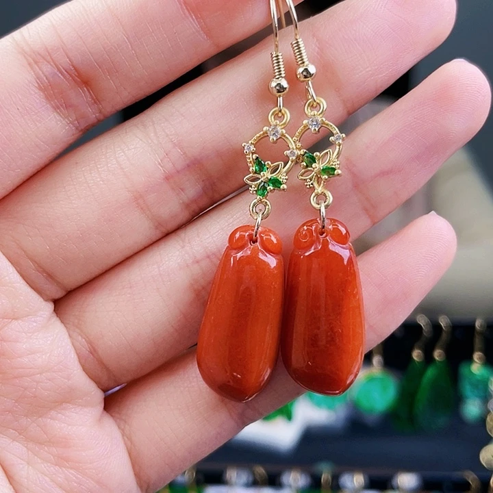 翡翠耳饰未镶嵌饰品