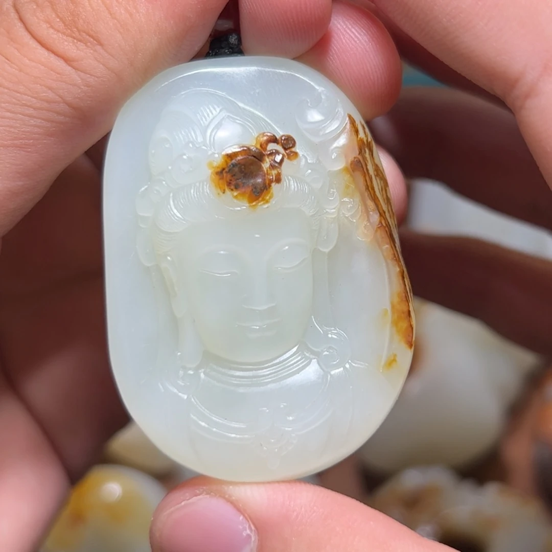 和田玉未镶嵌挂件