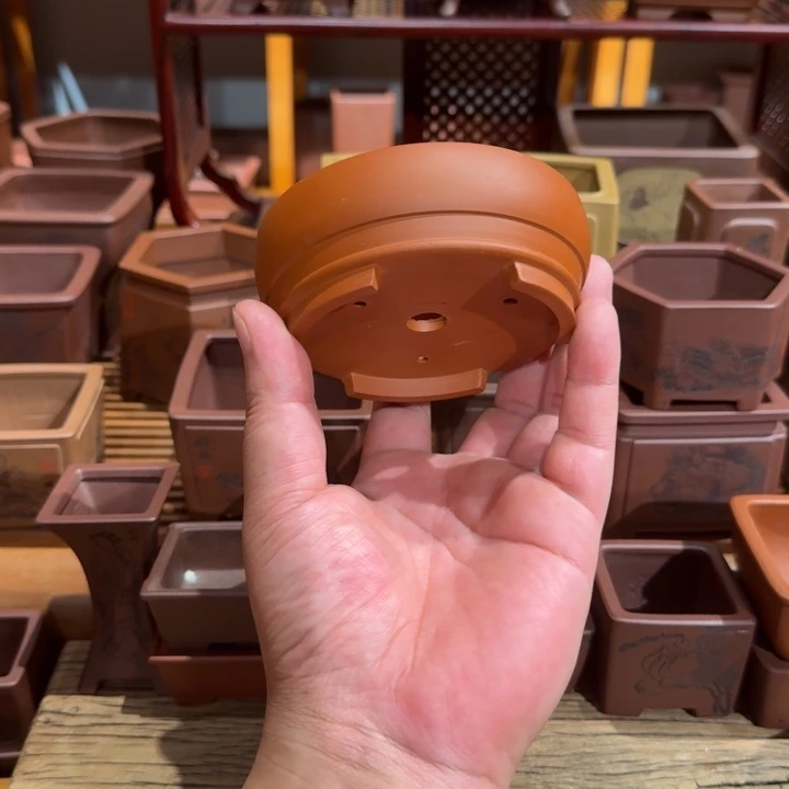 紫砂花盆原矿紫泥