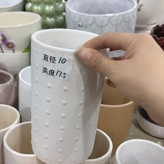 多肉绿植陶瓷花盆9.9包邮，有孔