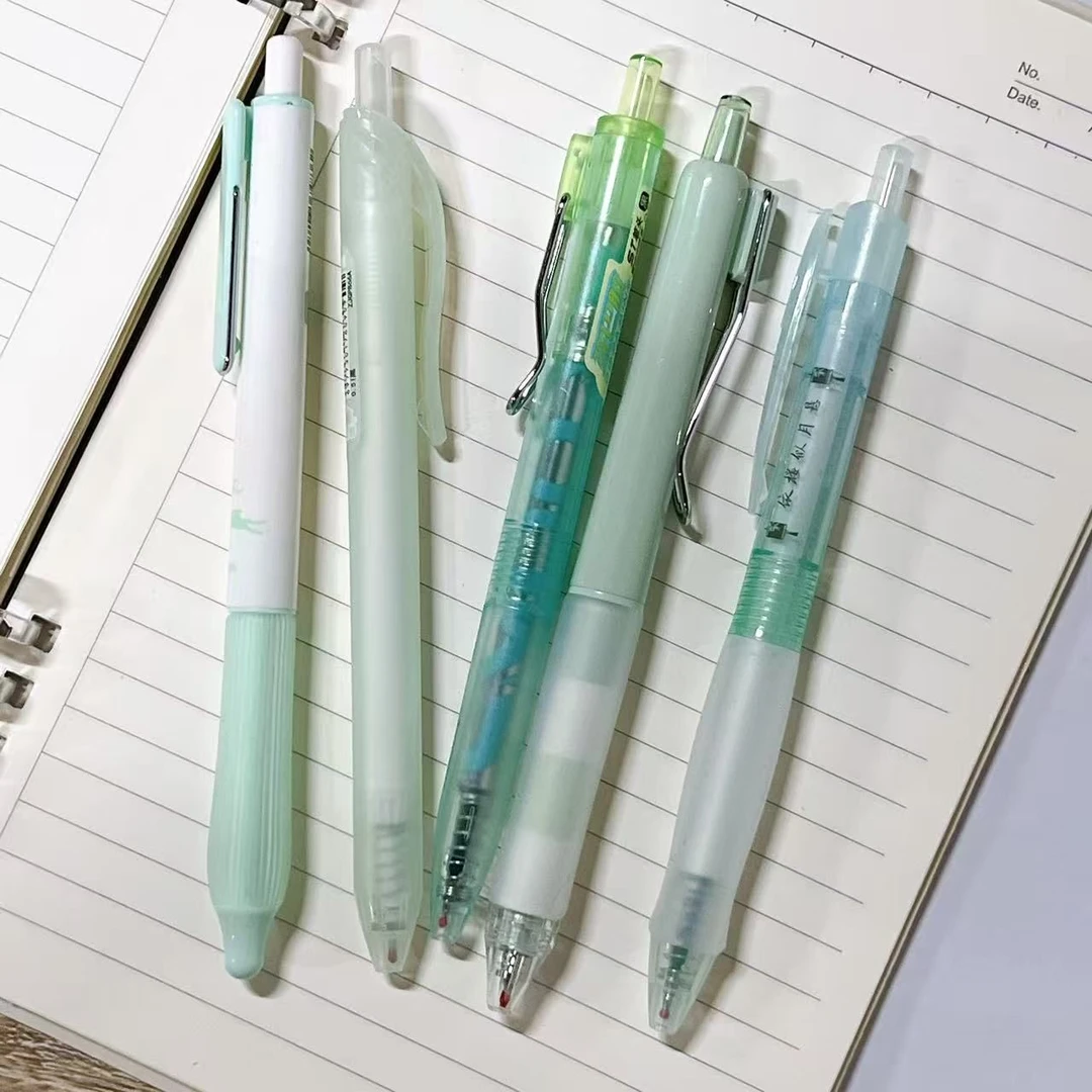 【黑墨-5支】G34绿杆至锦多巴胺软糖华灯柯林静音长立,掉封蜡不售后