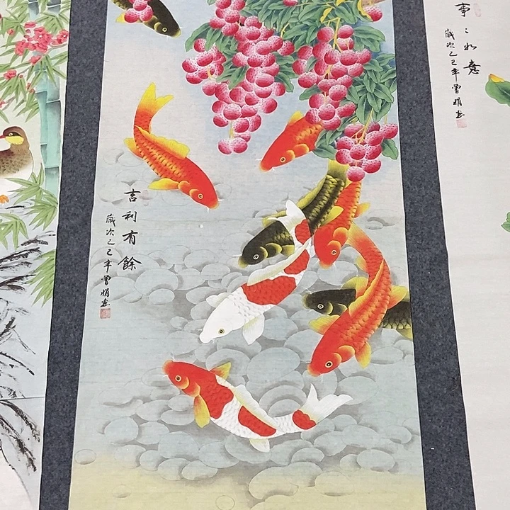 国画四尺工笔花鸟一幅