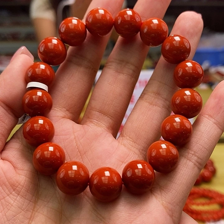 南红玛瑙12mm单圈手串多样性发一未镶嵌