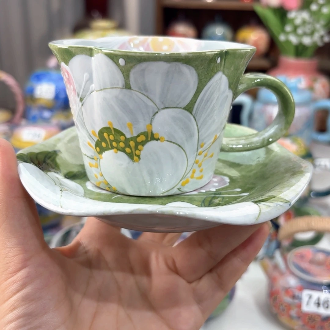 景德镇手绘高温釉下彩陶瓷茶具
