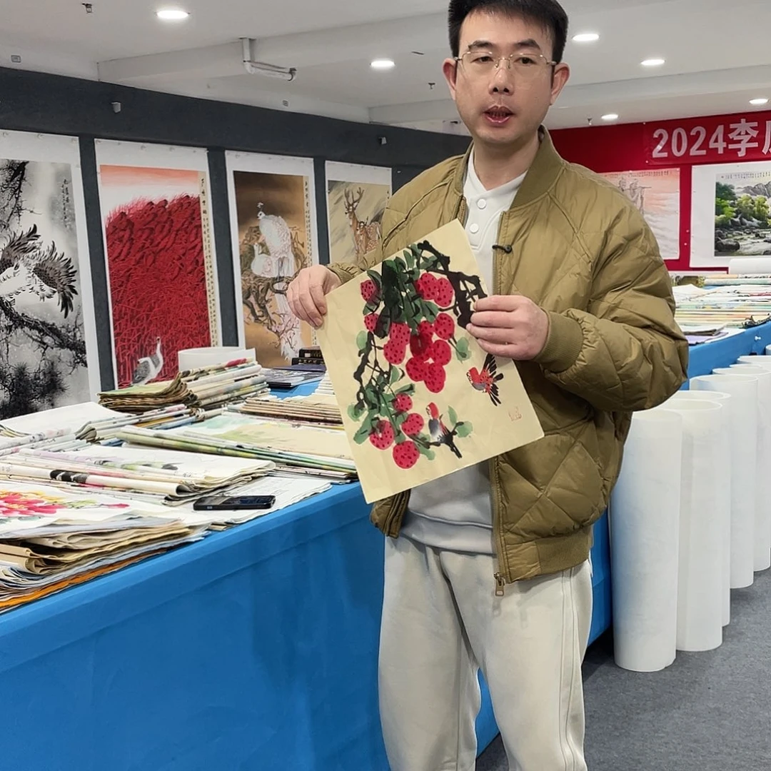 国画今天上午国画作品展示