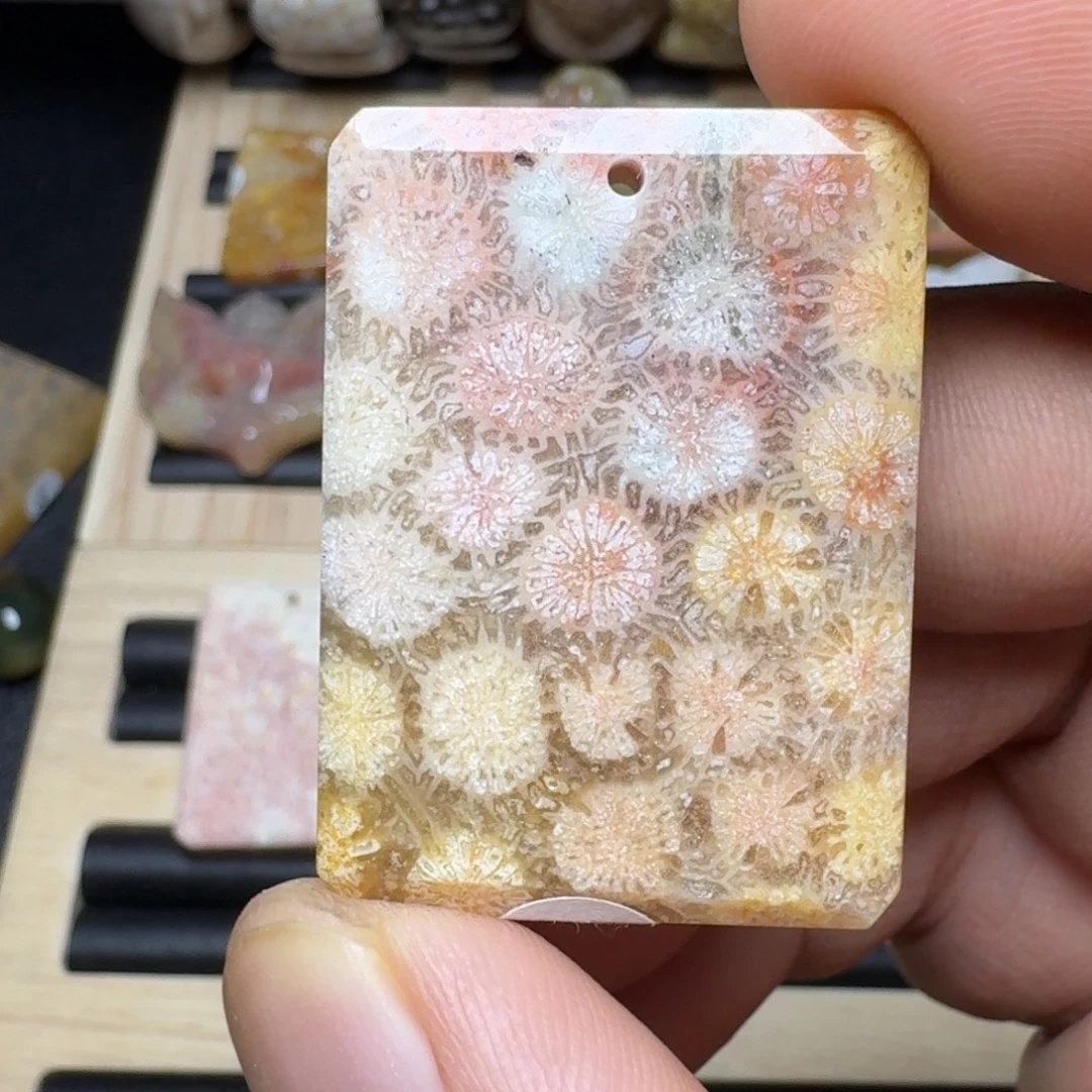 未镶嵌纯天然色有机玉石保真色硅化玉