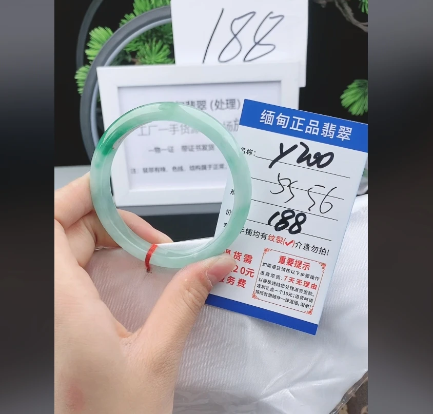 Y200【正品 缅甸翡翠】实物以直播间为准微色差