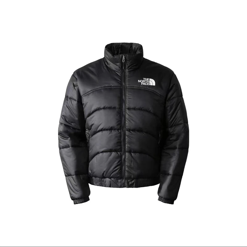 【美国发货】北面THE NORTH FACE 拼色字母印花立领拉链长袖棉服