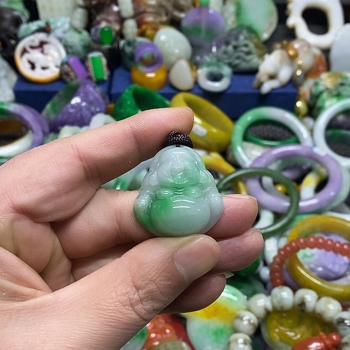 颈饰未镶嵌翡翠缅甸翡翠首饰配饰