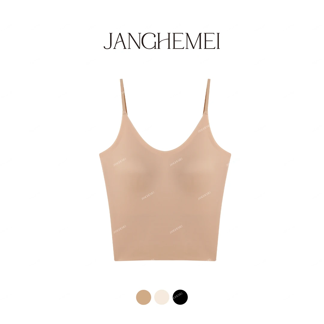 JANGHEMEI【果冻背心】聚拢带胸垫一体隐形背心吊带 D30366M51