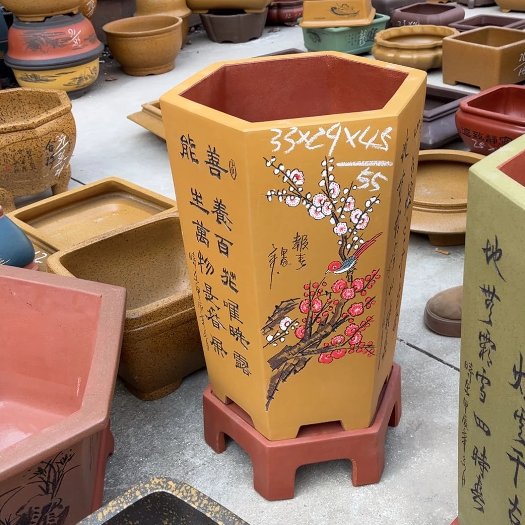 紫砂花盆盆景艺术