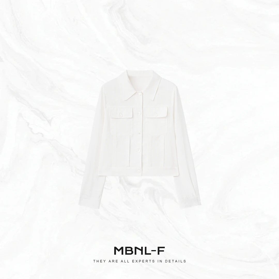 MBNL-F“极简主义” 天丝亚麻混纺松弛老钱外套女 秦磊XM-XWT2659