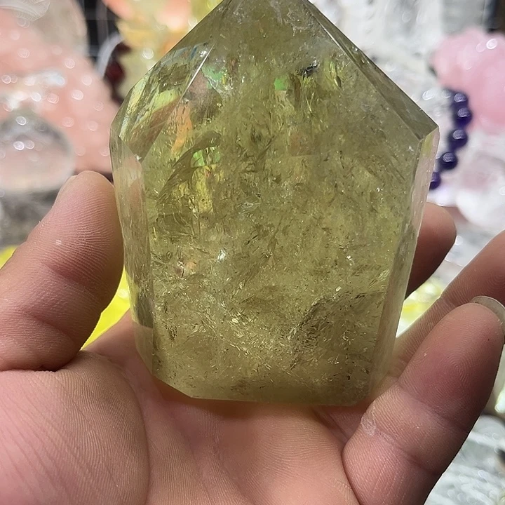 银S925镶嵌珠宝半成品黄晶