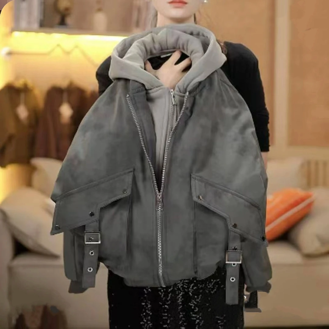 1282 设计新款连帽棉服男童