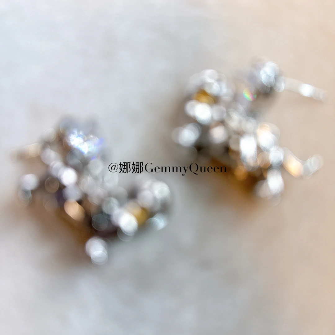 铜合金合成锆石耳饰 娜娜GemmyQueen耳环GQ08807