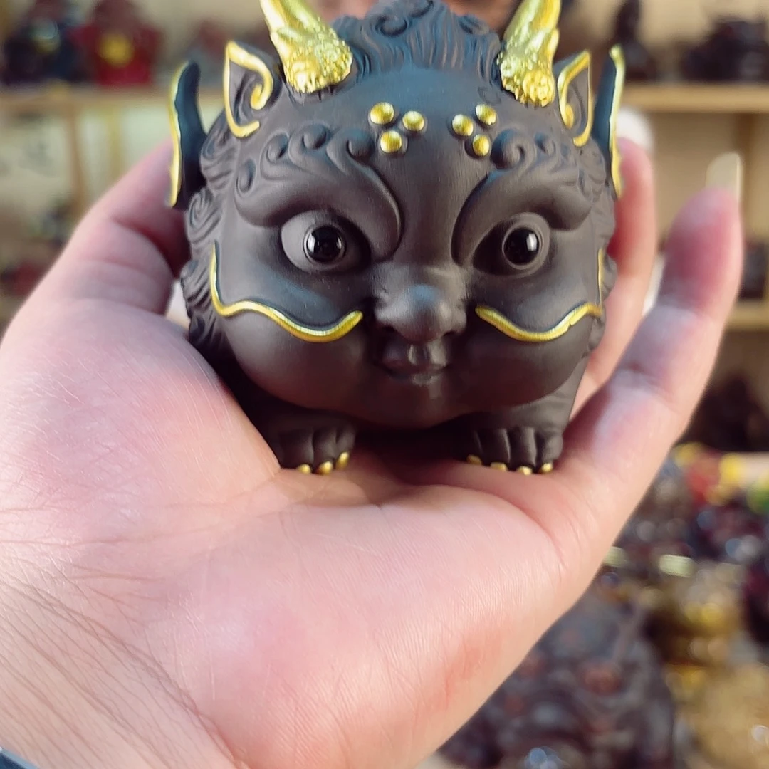 紫砂茶宠紫陶树脂茶宠摆件