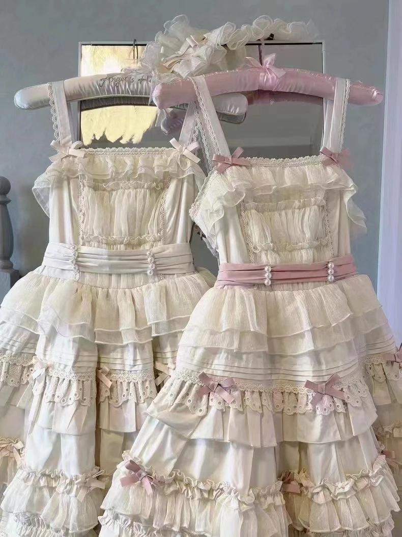 【现货】盛夏奶芙lolita优雅可爱doll感cla优雅洛丽塔jsk吊带裙