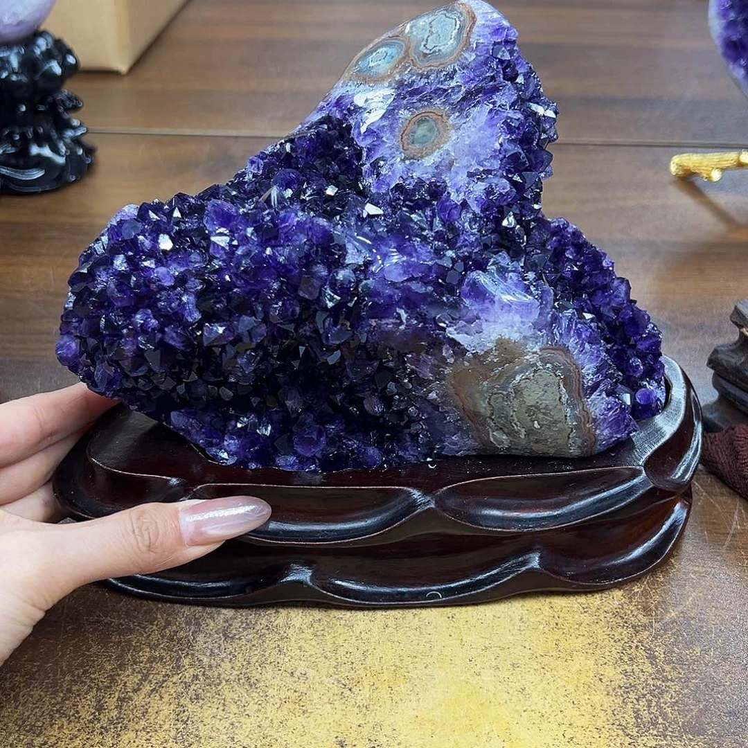 紫晶摆件未镶嵌晶体