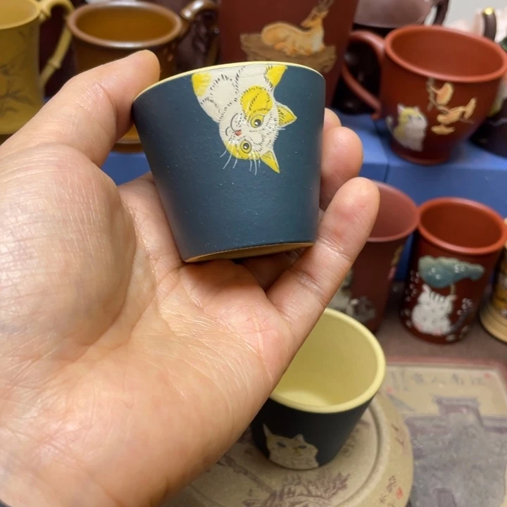 紫砂茶杯紫砂主人杯